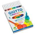 Giotto Turbo Color Fibre Pen Sets, 12 pens