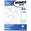Clairefontaine Manga Blocks for Storyboard, B4 - 6 box grid