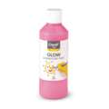 Creall Glow Luminescent Paints, 250ml, Red / Pink