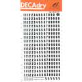 Decadry Numbers & Symbols Transfer Sheets, 6mm, 320 characters: numbers & symbols