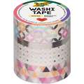folia® | Washi-Tape Adhesive Tape — packs, Hotfoil silver pack, 4 rolls