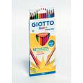 Giotto Elios Coloured Pencil Sets, pack of 12 crayons