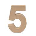 Rayher | Paper-mâché Numbers — individual, 5