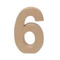 Rayher | Paper-mâché Numbers — individual, 6