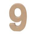Rayher | Paper-mâché Numbers — individual, 9