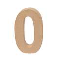 Rayher | Paper-mâché Numbers — individual, 0