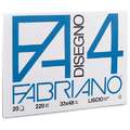FABRIANO® | DISEGNO 4 Drawing paper — smooth, 33 cm x 48 m, pad of 20 sheets, cold pressed