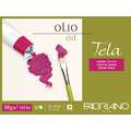 FABRIANO® | Tela oil painting paper, 18 cm x 24 cm, textured, 300 gsm, block (glued on 4 sides)