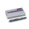 LAMY | Fountain Pen Replacement Cartridges — T10, 5 cartridges, Violet