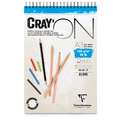 Clairefontaine Cray'On Drawing Paper, 120 gsm, A5 - 14.8 cm x 21 cm, A5 / 120gsm /  glued pad of 50 sheets, pad (bound on one side)