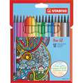 Stabilo Pen 68 Felt Pen Sets, 18 pens