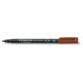 Staedtler Lumocolor Permanent Pens 317, medium - 1mm, brown