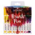 Talens Ecoline Brush Pen Marker Sets, 20 pen set