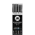 Molotow Basic Blackliner 4 Pen Sets, Set 3
