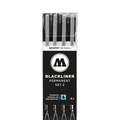 Molotow Basic Blackliner 4 Pen Sets, Set 2
