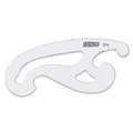 MINERVA | Curve Templates — transparent plastic, No 3 - 14 cm