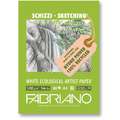 FABRIANO® | Disegno White Ecological Artist Paper — pad or sheets., A4 - 21 cm x 29.7 cm, 120 gsm, pad (bound on one side), pad (bound on one side)