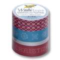 folia® | Washi-Tape Adhesive Tape — packs, Christmas retro pack, 4 rolls