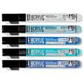 pébéo | ACRYLIC MARKER — sets, set, white / light blue / cyan / Caribbean blue / midnight blue