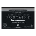 Clairefontaine Fontaine Black Watercolour Pads & Blocks, 14 x 21 cm, cold pressed, block 14 x 21cm, 20 sheets, block (glued on 4 sides)