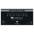Clairefontaine | FONTAINE Watercolour BLACK PAPER — 300 gsm, 20 cm x 40 cm, 300 gsm, cold pressed, 2. block of 15 sheets — glued on 4 sides