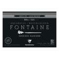 Clairefontaine | FONTAINE Watercolour BLACK PAPER — 300 gsm, 10 cm x 15 cm, 300 gsm, cold pressed, 3. block of 20 sheets — glued on 4 sides