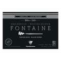 Clairefontaine Fontaine Black Watercolour Pads & Blocks, block (glued on 4 sides), 10 cm x 15 cm, cold pressed, block 10 x 15cm, 20 sheets