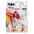 Clairefontaine Paint On Assortment, pad (bound on one side), A4 - 21 cm x 29.7 cm, A4 pad of 24 sheets, 250 gsm