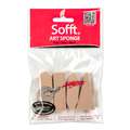 Sofft® | Art Sponges — for PanPastel®, assortment of 4 sponges (not including the oval)