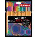 STABILO® | Point 88 Fineliner Sets — 0.4 mm tips, 18 pens, set