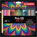 Stabilo Pen 68 Arty Pen Sets, 24 colours, sets