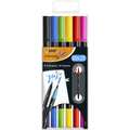 Bic Intensity Dual Tip Fibre Pen Sets, 6 pens, set