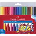 Faber-Castell Grip Color Marker Sets, 20 pens