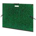 Annonay | Green & Black Sketch Portfolios — different formats, 50cm x 70cm, 3 ties and handle, 3 ties and handle