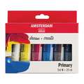 ROYAL TALENS | Amsterdam Standard Series Paint Sets — sets of 6, primary colours