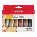 ROYAL TALENS | Amsterdam Standard Series Paint sets — sets of 6, metallic colours