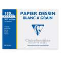 Clairefontaine | Drawing paper 'Blanc À Grain' — packs, 29.7 cm x 42 cm, 180 gsm - 10 sheets, smooth|rough, 180 gsm