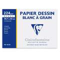 Clairefontaine | Drawing paper 'Blanc À Grain' — packs, 29.7 cm x 42 cm, 224 gsm - 10 sheets, smooth|rough, 224 gsm