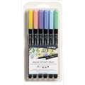 LYRA | aqua brush duo themed pen sets — 6 pens, Pastel tones, set