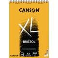 CANSON® | XL® BRISTOL Pads — 180 gsm, A3 - 29.7 cm x 42 cm, 180 gsm, smooth, spiral pad