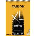 Canson XL Bristol Pads, A4 - 21 cm x 29.7 cm, 180 gsm, smooth, spiral pad