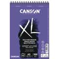 Canson XL Mixed Media Paper, A5 - 14.8 cm x 21 cm, 300 gsm, hot pressed (smooth), spiral pad