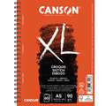 CANSON® | XL® SKETCH pads — 90 gsm, 14.8 cm x 21 cm, 60 sheets, 90 gsm, 2. Side spiral binding