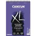 Canson XL Mixed Media Paper, A4 - 21 cm x 29.7 cm, 300 gsm, hot pressed (smooth), spiral pad