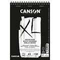 Canson XL Dessin Noir Pads, spiral pad, A5 - 14.8 cm x 21 cm, 20 sheets