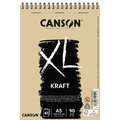 Canson XL Kraft Pads, 60 sheets, spiral pad, A5 - 14.8 cm x 21 cm, spiral pad