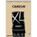 CANSON® | XL® KRAFT Pads — 90 gsm, 60 sheets, spiral pad, A3 - 29.7 cm x 42 cm, spiral pad