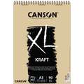 Canson XL Kraft Pads, 60 sheets, spiral pad, A3 - 29.7 cm x 42 cm, spiral pad