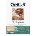 CANSON® | "C" à Grain Mottled Grey Drawing Paper — individual sheets, 50 cm x 65 cm, 250 gsm, cold pressed