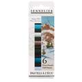 SENNELIER | A L'ÉCU soft pastels — themed sets of 6, winter mountains, set